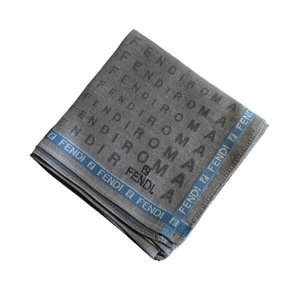 Fendi “Roma” Logo Embroidered Scarf - Picture 2 of 9